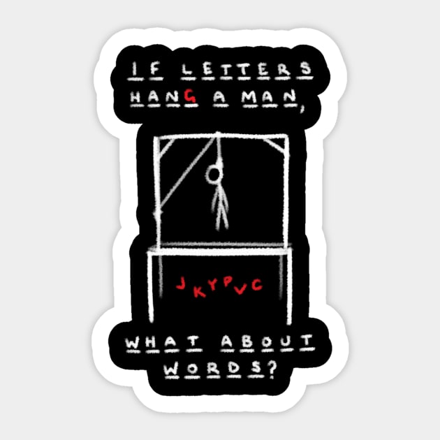 Hangman Sticker by Sinclair2013